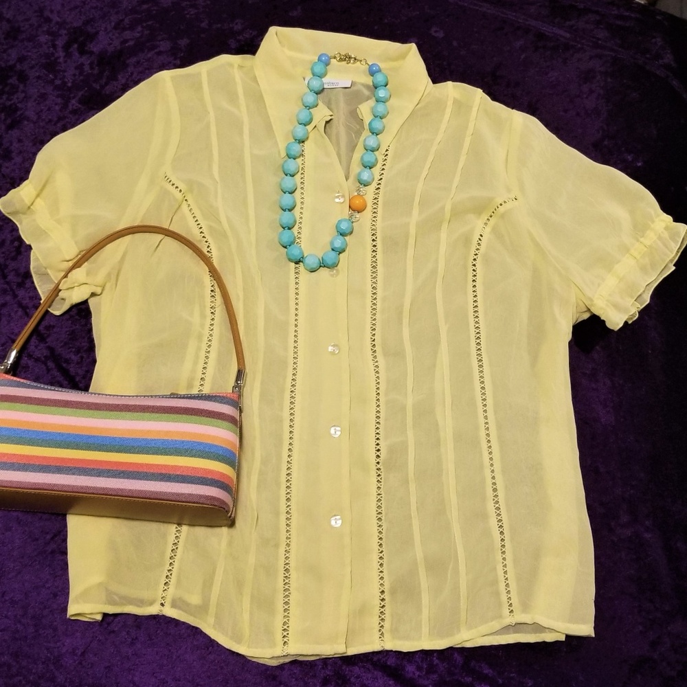 Yellow Dress Barn button down